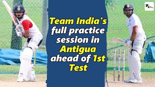 Watch: Indian cricket team's full practice session ahead of the first Test against Windies