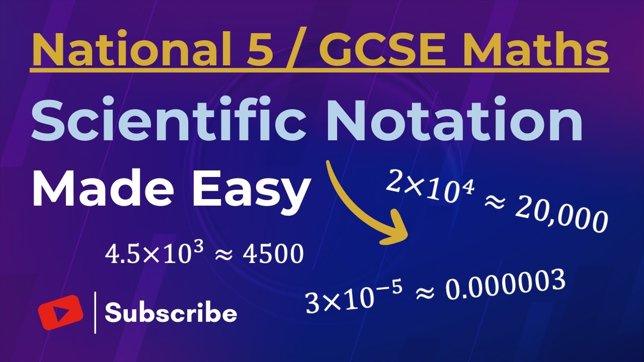 The Easiest Way To Solve Scientific Notation | National 5 & GCSE Maths ...