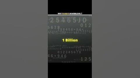 Why 10 digits in mobile numbers❓️ #shorts#education#facts