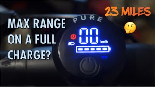 Pure Air Electric Scooter - How Far Can You Really Go On A Full Battery?