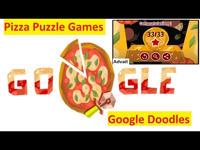 Pizza Puzzle Google Doodle】Full Gameplay  Pizza Google Doodle Games -  Score 