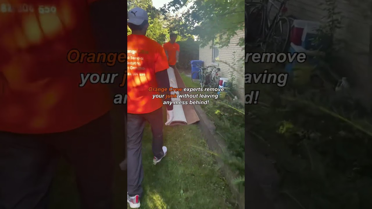 THE 🏆 JUNK REMOVAL COMPANY in Clarendon Hills, IL📍 Orange Crew Chicago 