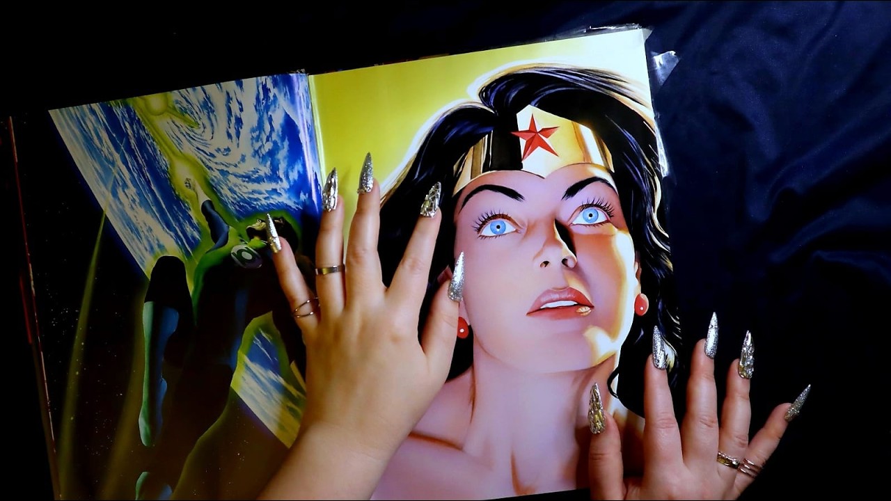 ASMR Beautiful Art Book Page Turning, Tapping, Tracing 📘 Whispering