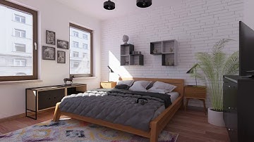 Bedroom interior flythrough animation | 3ds Max, V-Ray, 3DBee