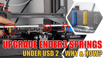 Why upgrade Ender3/3 Pro Bed Springs? How to do it correctly for under USD 2 - FIX HACK DIY