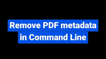 Completely remove PDF metadata in Termux | Command Line
