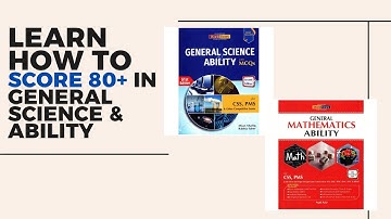 80+ marks in General science and ability
