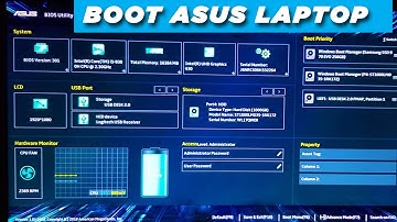 How ! ASUS Laptop BOOT Menu Bios Settings ! Secure BOOT ! Boot from DVD Room ,