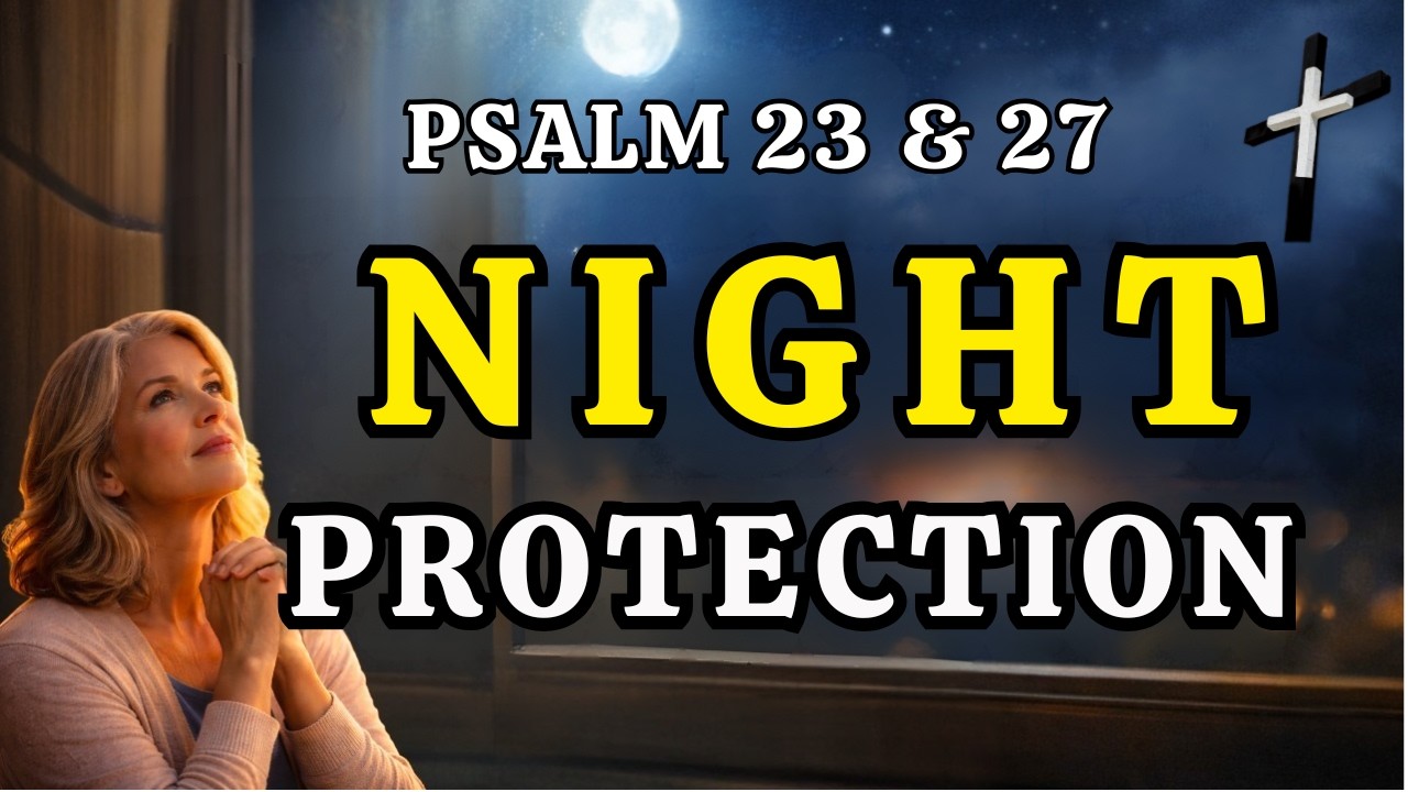 evening prayer with Psalm 23 & Psalm 27 For Anxiety, Fear, and God’s Protection Tonight ✨🙏