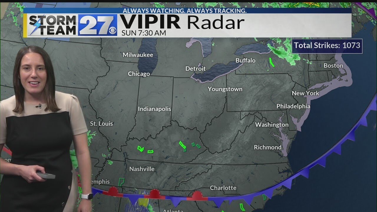 Drier and cooler conditions today - YouTube
