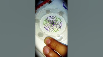 satisfying spirograph art!! #shorts #satisfying #relaxing #art #design #youtubeshorts #ytshorts #diy