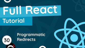 Full React Tutorial #30 - Programmatic Redirects