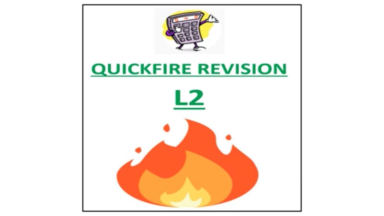 Quickfire Task 37. L2 QUICKFIRE REVISION (All Lessons) - YouTube