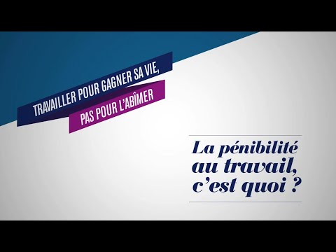 Vidéo: Que signifie le mot pénibilité ?