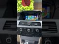 BMW 5 Series E60 2008 with a 8.8” Android Touchscreen Wireless Apple CarPlay! #5series #apple #bmw