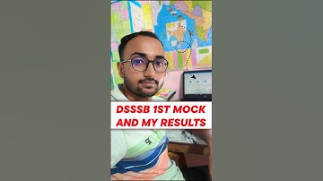 DSSSB 1st Mock and my result 🫣 #dssb #shorts