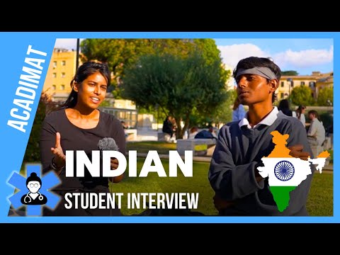 Interview with an Indian student about studying medicine in Italy in English