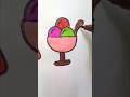icecream colour drawing #icecream #trending #viralshort