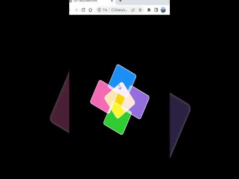 Square animation using html and css