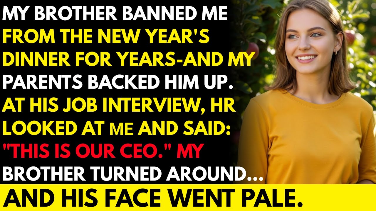 Before New Year’s dinner, my brother said “You’re not coming”—by the interview afternoon