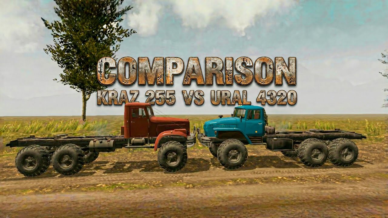 Comparison Kraz 255 vs Ural 4320🔥 RTHD NEW UPDATE 14.4 VERSION