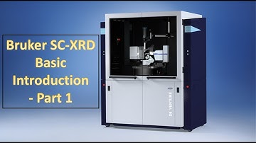 Bruker SC XRD Basic Introduction Part 1