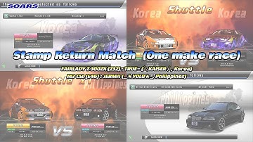 [湾岸5DX WMMT5DX 英語版] スタンプ返しマッチ SRM One make race : FAIRLADY Z 300ZX [Z32], M3 CSL [E46]