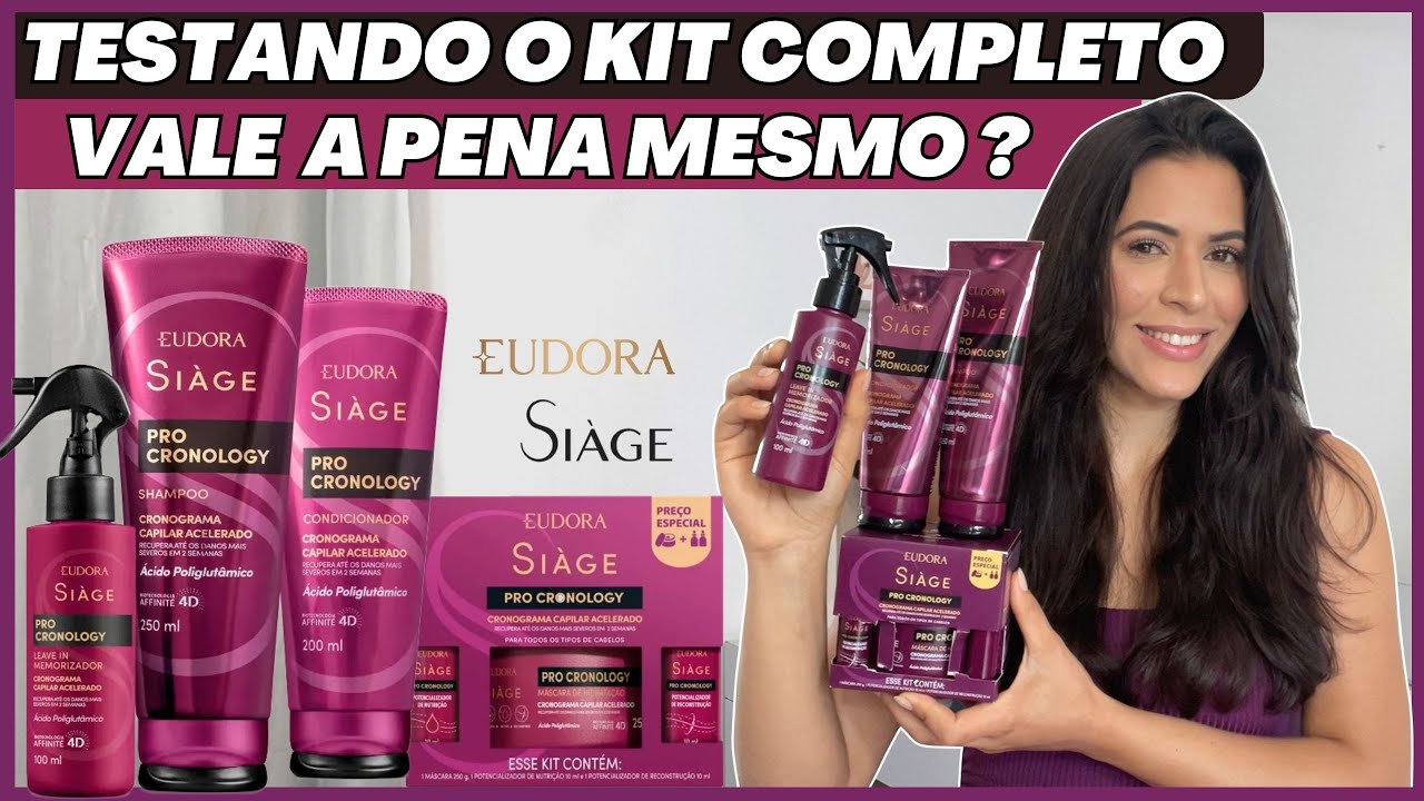 EUDORA PRO CRONOLOGY SIAGE LANÇAMENTO: USANDO A LINHA COMPLETA  - Vale a pena mesmo? | Larisse Gama