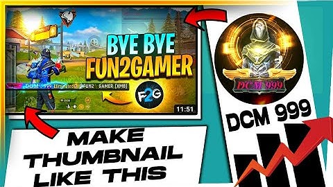 How To Make Thumbnail like Dcm 999 | @DCM999 jaisa thumbnail kaise banaen ? thumbnail tutorial