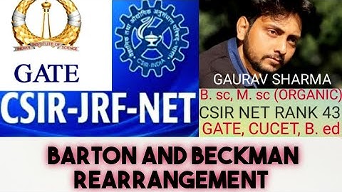 BARTON REACTION AND BECKMAN  REARRANGEMENT  NET 2019