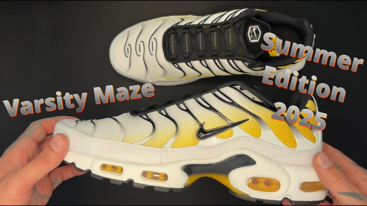 ◆正規品◆NIKE AIR MAX PLUS WHITE VARSITY MAIZE◆関税込◆ 💛 Nike Air Max Plus TN - Varsity Maize (2025) (4K Detail
