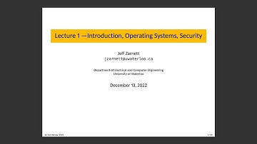 SE 350 Lecture 1: Introduction, Operating Systems