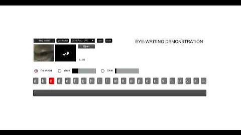Eye writing with Max/Msp