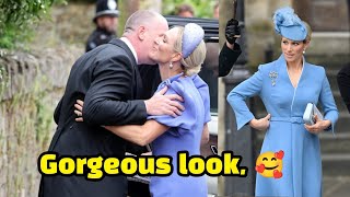 Zara Tindall Looks Lovely in Lavender at Brother Peter Phillips’s Wedding to Harriet Sperling