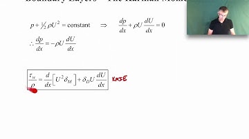 Boundary Layers - Karman Momentum Integral Equation