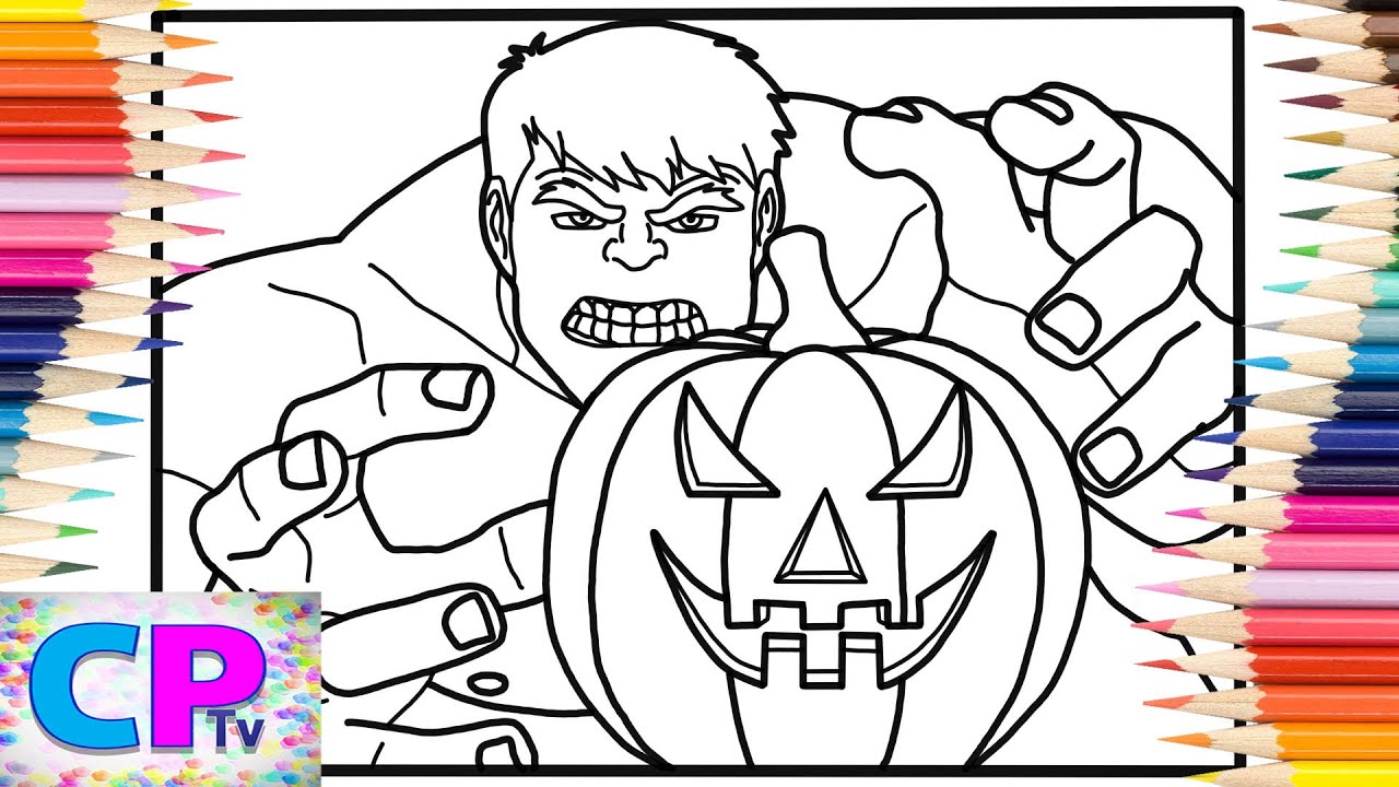 Hulk Halloween Coloring Pages