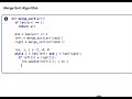 Python Code for Merge Sort Algorithm