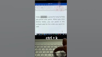 How do I add a hyperlink in word? #mswordtutorial