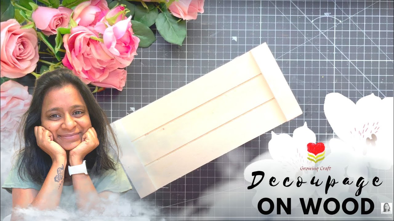 Tray Easy Decoupage Art tutorial DIY I How to use chalk paint YouTube