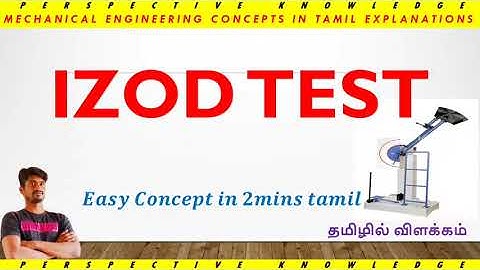 what is impact testing in Tamil | what is izod test tamil | types of destructive testing in Tamil