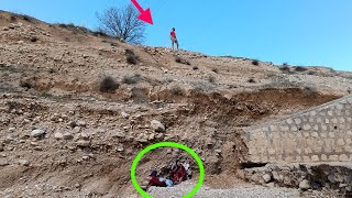 Controversial escape of mother with children: breathtaking chase and escape in the mountains