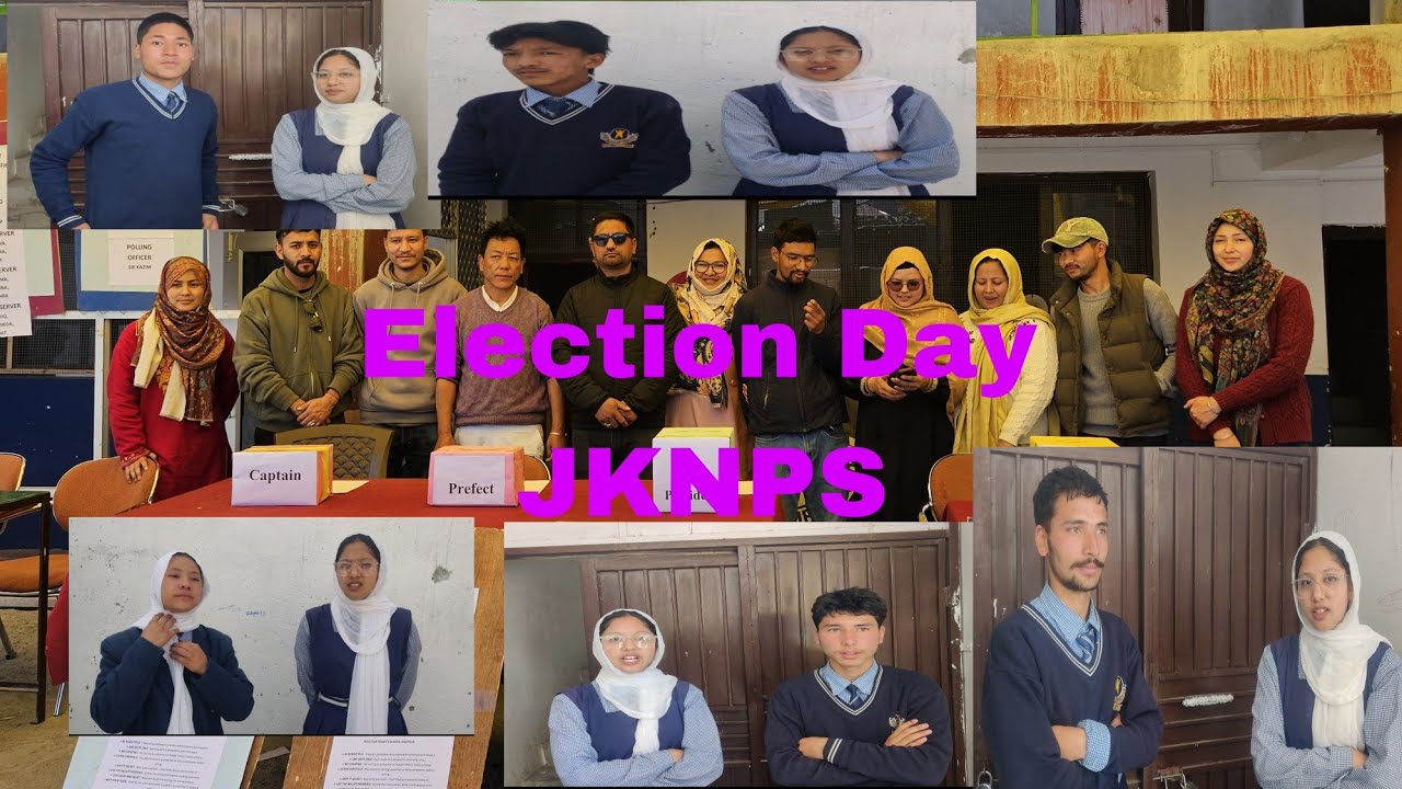 Election held in JKNPS KARGIL  for President V President. #School #schoollife #viral #blogger