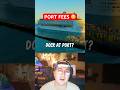 Cruise Ships Pay HOW Much To Dock? #travel #shorts