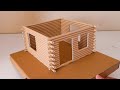 How to Make a Log Cabin From Paper Drinking Straws - Kağıt Pipetten Kütük Ev Nasıl Yapılır