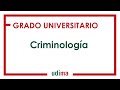 Presentación del Grado en Criminología