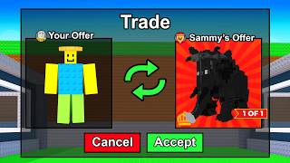 Trading a NOOBINI To a 1 of 1 BRAINROT In Steal a Brainrot..