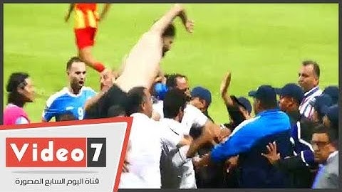 لاعبو الفيصلى يعتدون على الحكم إبراهيم نور الدين بعد إنتهاء المباراة