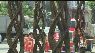 Memorial Dedicated To Victims Of Marathon Bombing Begins To Take Shape