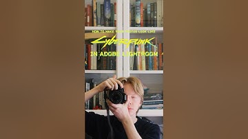 how to make your photos look like CYBERPUNK 2077! #cyberpunk2077 #cyberpunk #lightroom #shorts