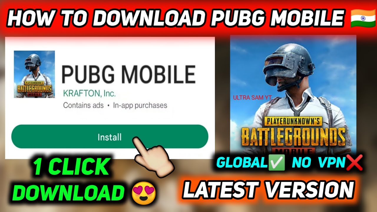 🇮🇳 HOW TO DOWNLOAD PUBG MOBILE IN INDIA  PUBG MOBILE DOWNLOAD ...
